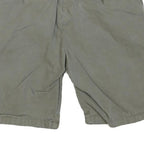 CARHARTT Mens Shorts Green Casual Cotton Blend M W31 Relaxed Fit Zipper