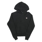 CHAMPION REVERSE WEAVE Womens Black Hoodie XS Classic Pullover Cotton Blend