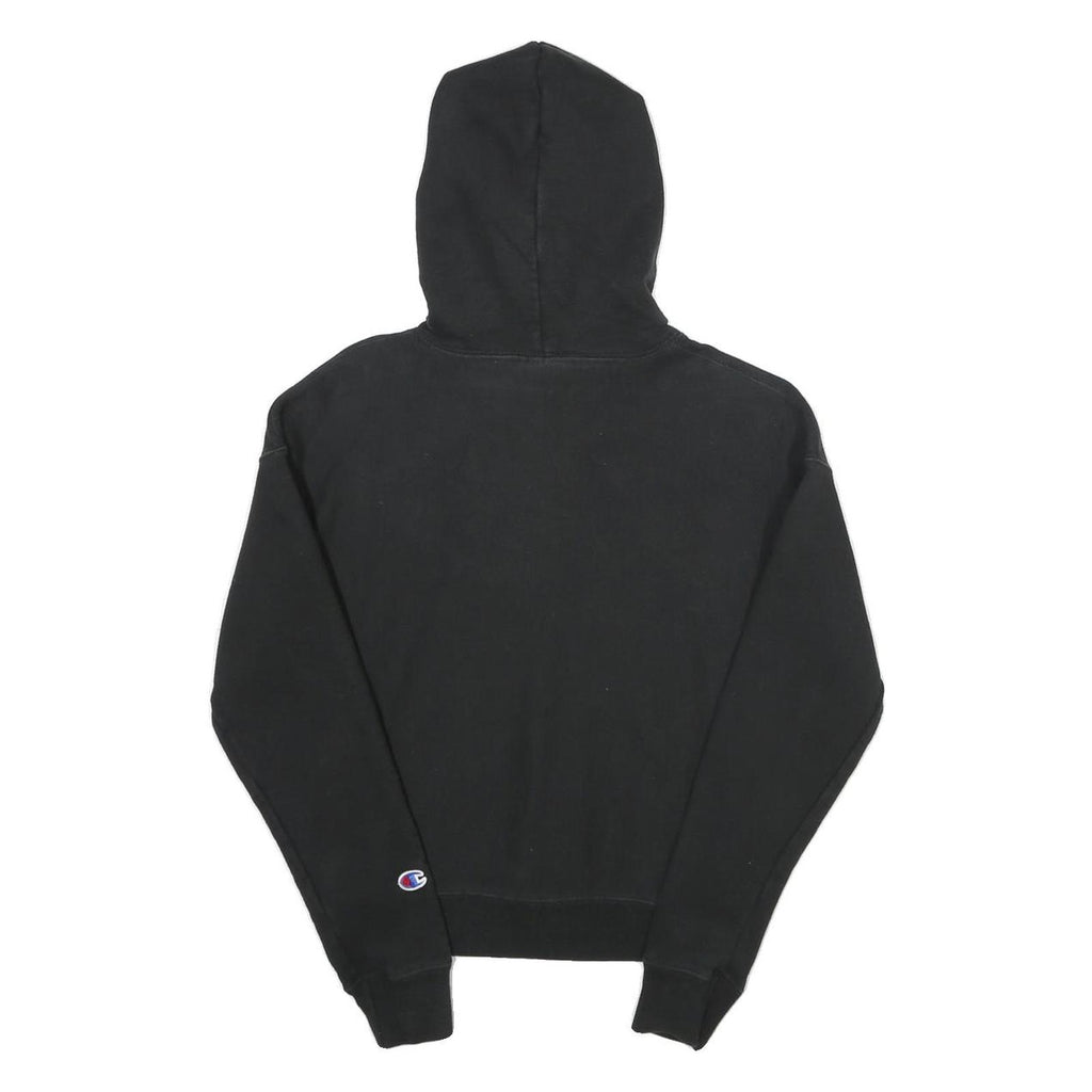 CHAMPION REVERSE WEAVE Womens Black Hoodie XS Classic Pullover Cotton Blend