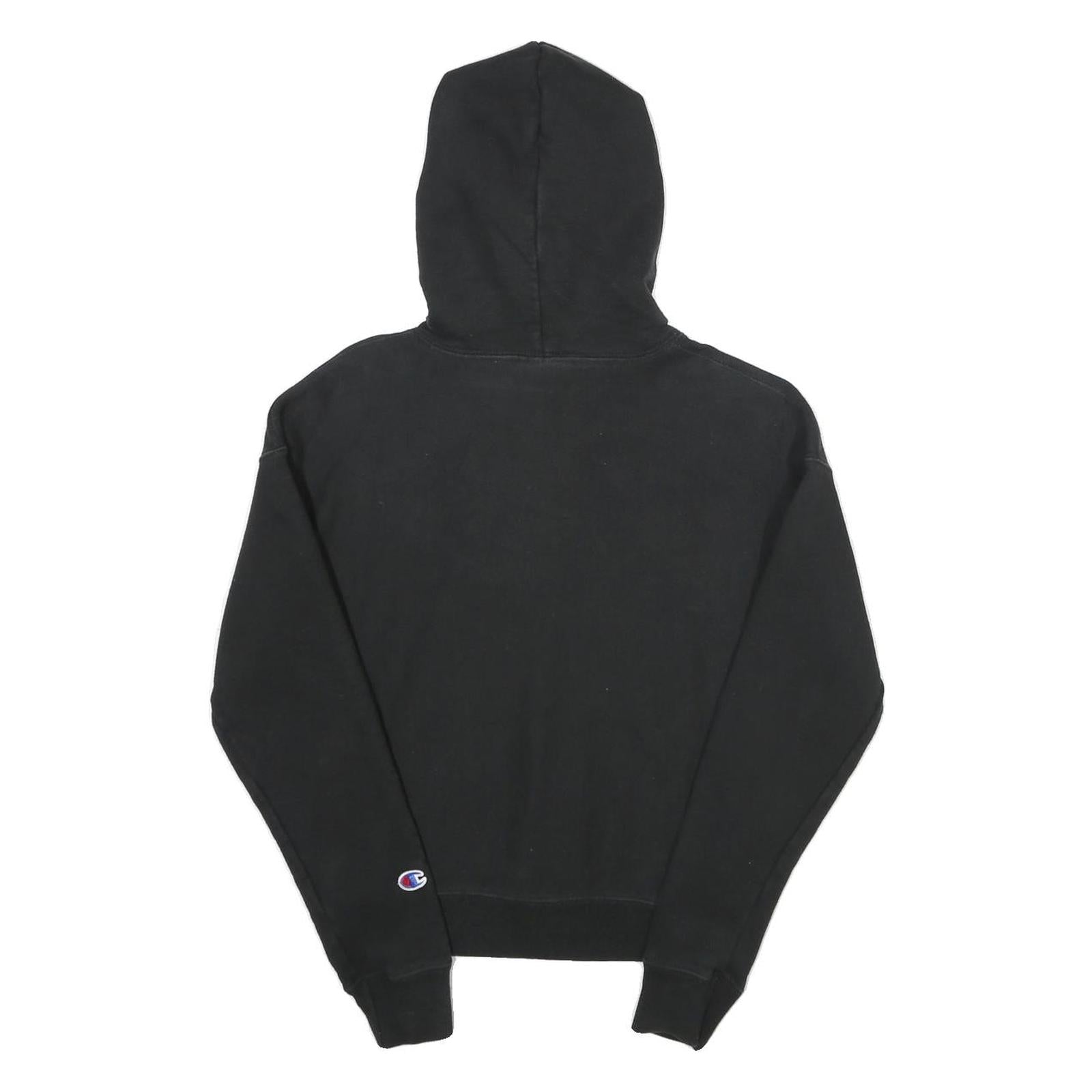 CHAMPION REVERSE WEAVE Womens Black Hoodie XS Classic Pullover Cotton Blend