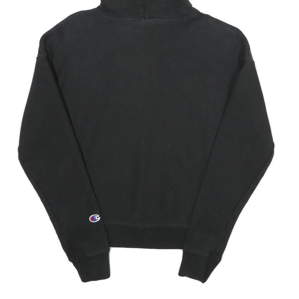 CHAMPION REVERSE WEAVE Womens Black Hoodie XS Classic Pullover Cotton Blend