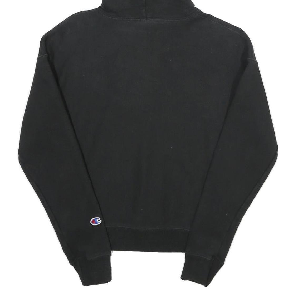 CHAMPION REVERSE WEAVE Womens Black Hoodie XS Classic Pullover Cotton Blend