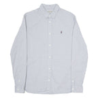 ALL SAINTS Mens Plain Shirt Grey Long Sleeve S