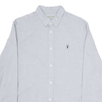 ALL SAINTS Mens Plain Shirt Grey Long Sleeve S
