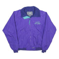 SIERRA SPORT Mens Purple Outdoor Jacket M Nylon Plain Zip Collar