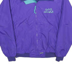 SIERRA SPORT Mens Purple Outdoor Jacket M Nylon Plain Zip Collar
