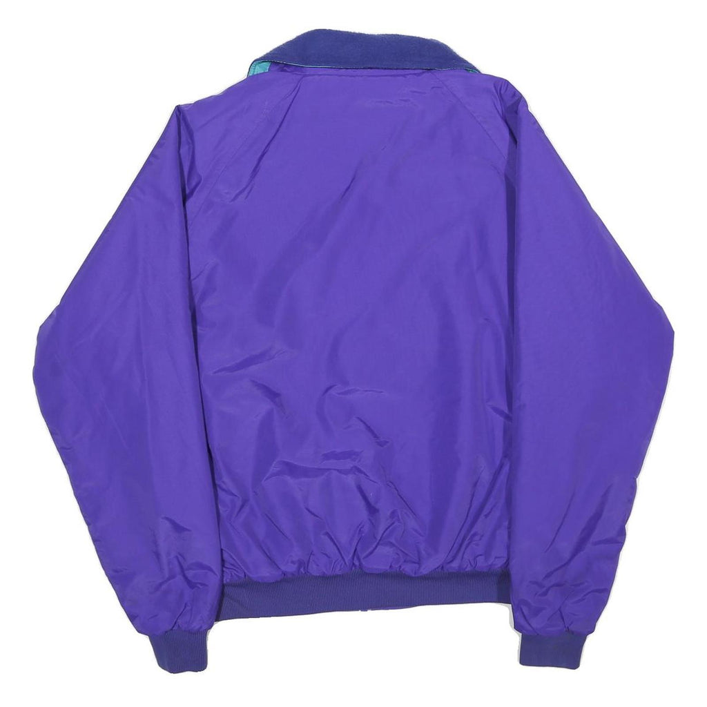 SIERRA SPORT Mens Purple Outdoor Jacket M Nylon Plain Zip Collar