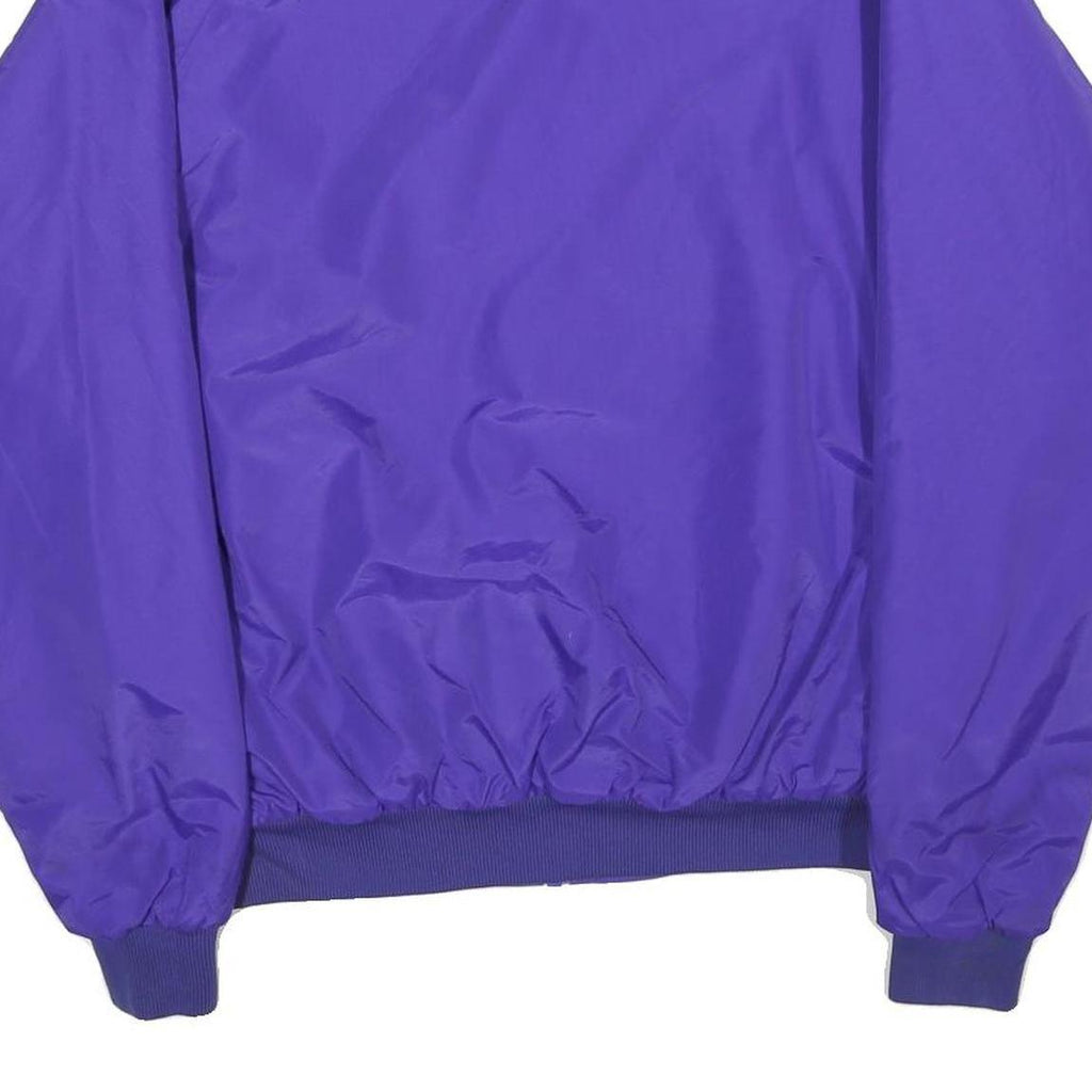 SIERRA SPORT Mens Purple Outdoor Jacket M Nylon Plain Zip Collar