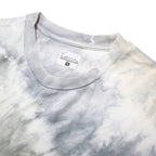 KARL KANI Womens Grey & White Graphic T-Shirt S Short Sleeve Crew Neck Cotton