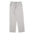 ATLAS FOR MEN Mens Polyester Blend Light Grey Relaxed Cargo Trousers W30 L32