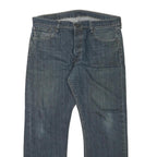 LEVI'S 501 Mens Jeans Blue Regular Straight Denim Medium W36 L28 Classic Button