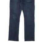 NAUTICA Mens Jeans Dark Blue Regular Straight Denim Medium W33 L30 Zip Casual