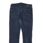 NAUTICA Mens Jeans Dark Blue Regular Straight Denim Medium W33 L30 Zip Casual