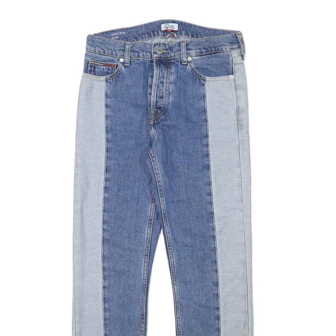 TOMMY HILFIGER Womens Jeans Blue Light Blue Relaxed Skinny Denim W28 L27