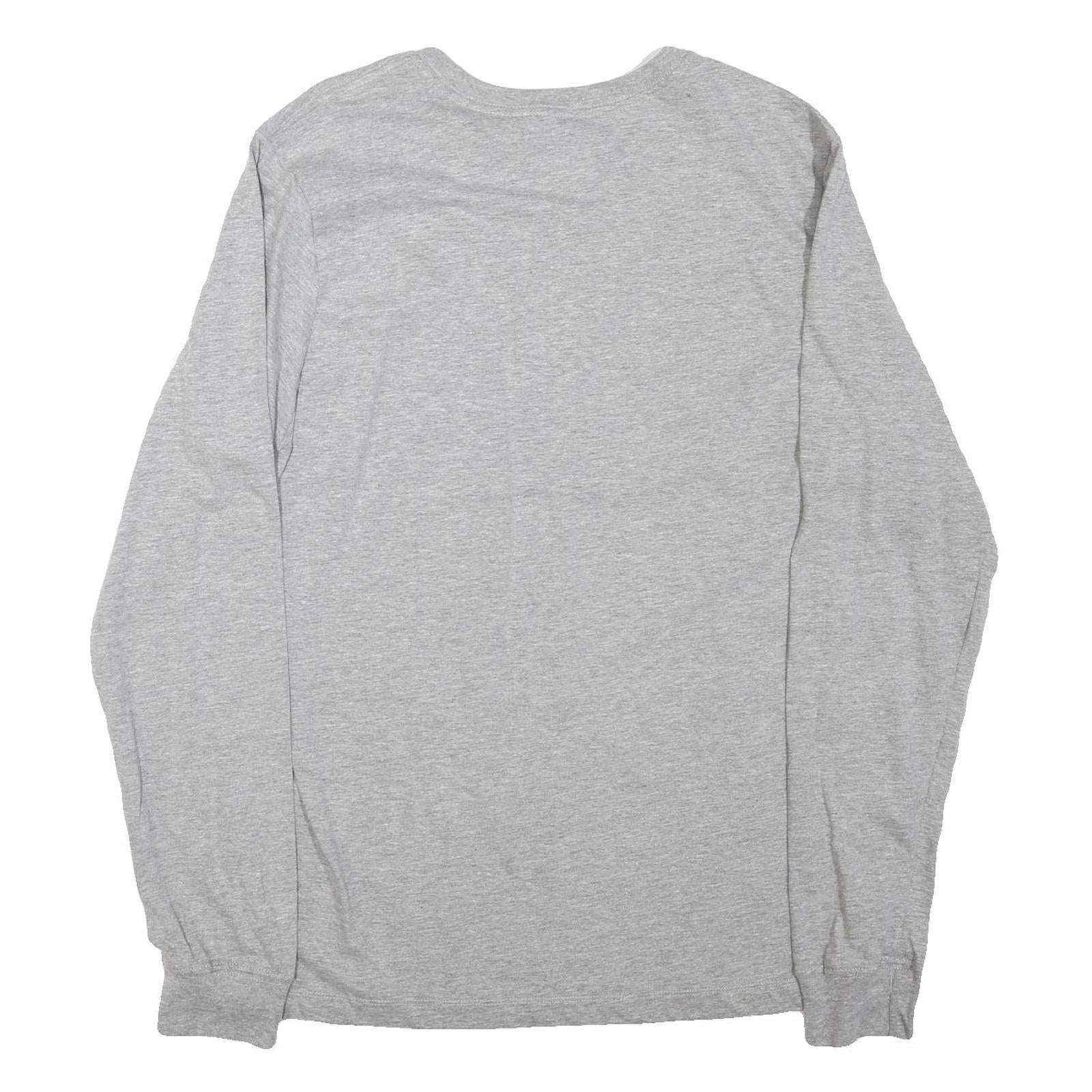 NIKE Mens Joggers Grey L W20 L30 Cotton Blend Slim Tapered Comfortable Casual