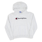 CHAMPION Mens White Hoodie M