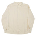 Womens Shirt Beige Collared Long Sleeve L