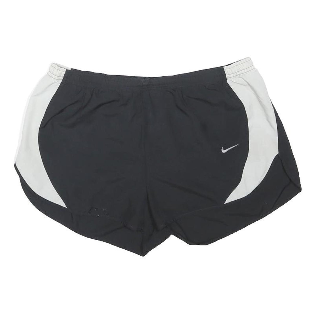 NIKE Womens Black & White Sports Running Casual Shorts Size L W32 Lightweight
