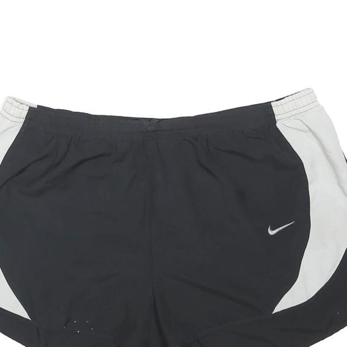 NIKE Womens Black & White Sports Running Casual Shorts Size L W32 Lightweight