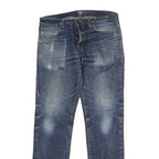 CARHARTT WIP Mens Jeans Blue Slim Straight Denim Medium W34 L30 Casual Wear