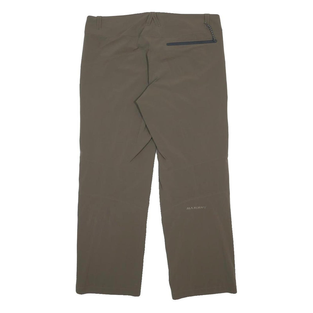MAMMUT Womens Polyamide Blend Brown Regular Straight Trousers W33 L27 Outdoor