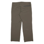 MAMMUT Womens Polyamide Blend Brown Regular Straight Trousers W33 L27 Outdoor