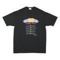 Mens Single Stitch Black Modern T-Shirt L Short Sleeve Crew Neck World Tour