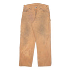 DICKIES Mens Regular Fit Cotton Blend Beige Workwear Trousers W32 L28