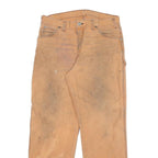 DICKIES Mens Regular Fit Cotton Blend Beige Workwear Trousers W32 L28