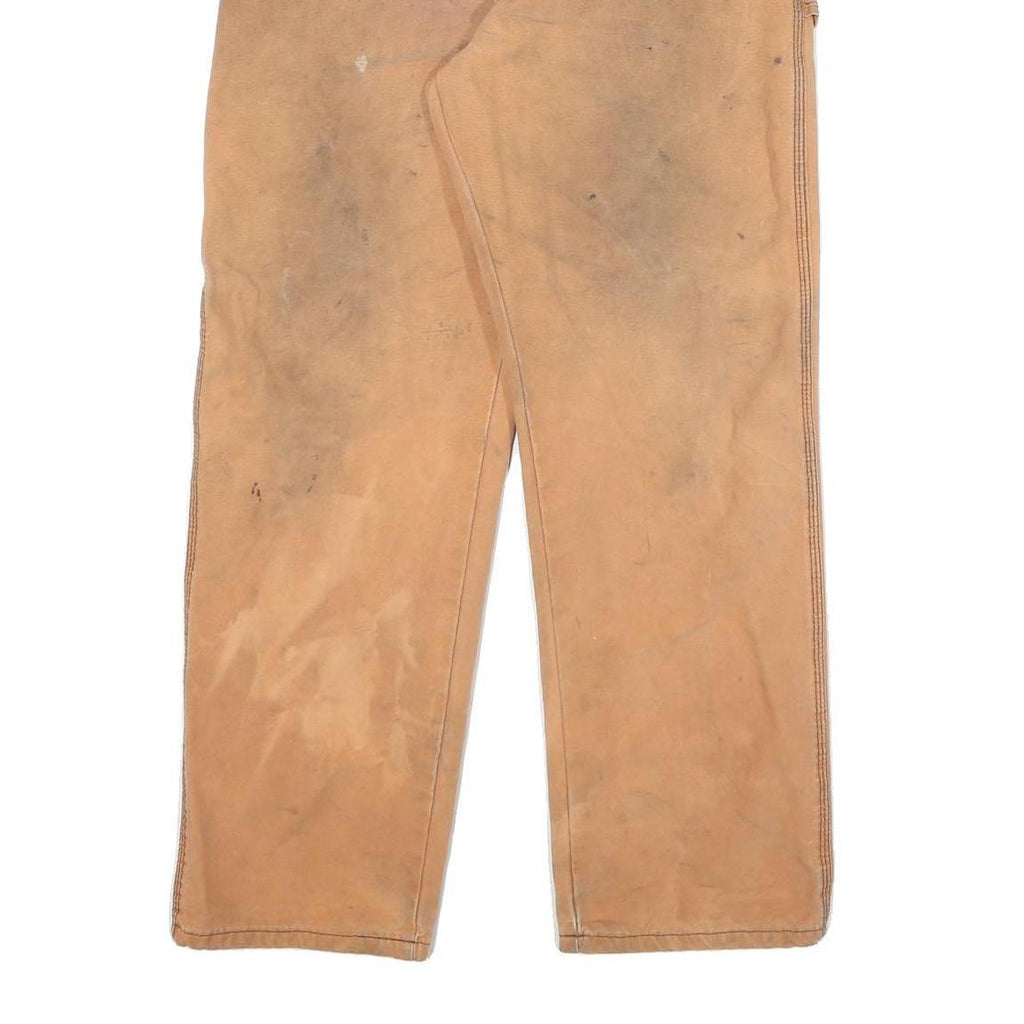 DICKIES Mens Regular Fit Cotton Blend Beige Workwear Trousers W32 L28