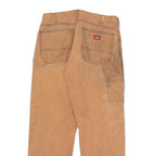 DICKIES Mens Regular Fit Cotton Blend Beige Workwear Trousers W32 L28