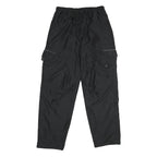 Mens Black Relaxed Drawstring Cargo Trousers W30 L32 Casual Lightweight
