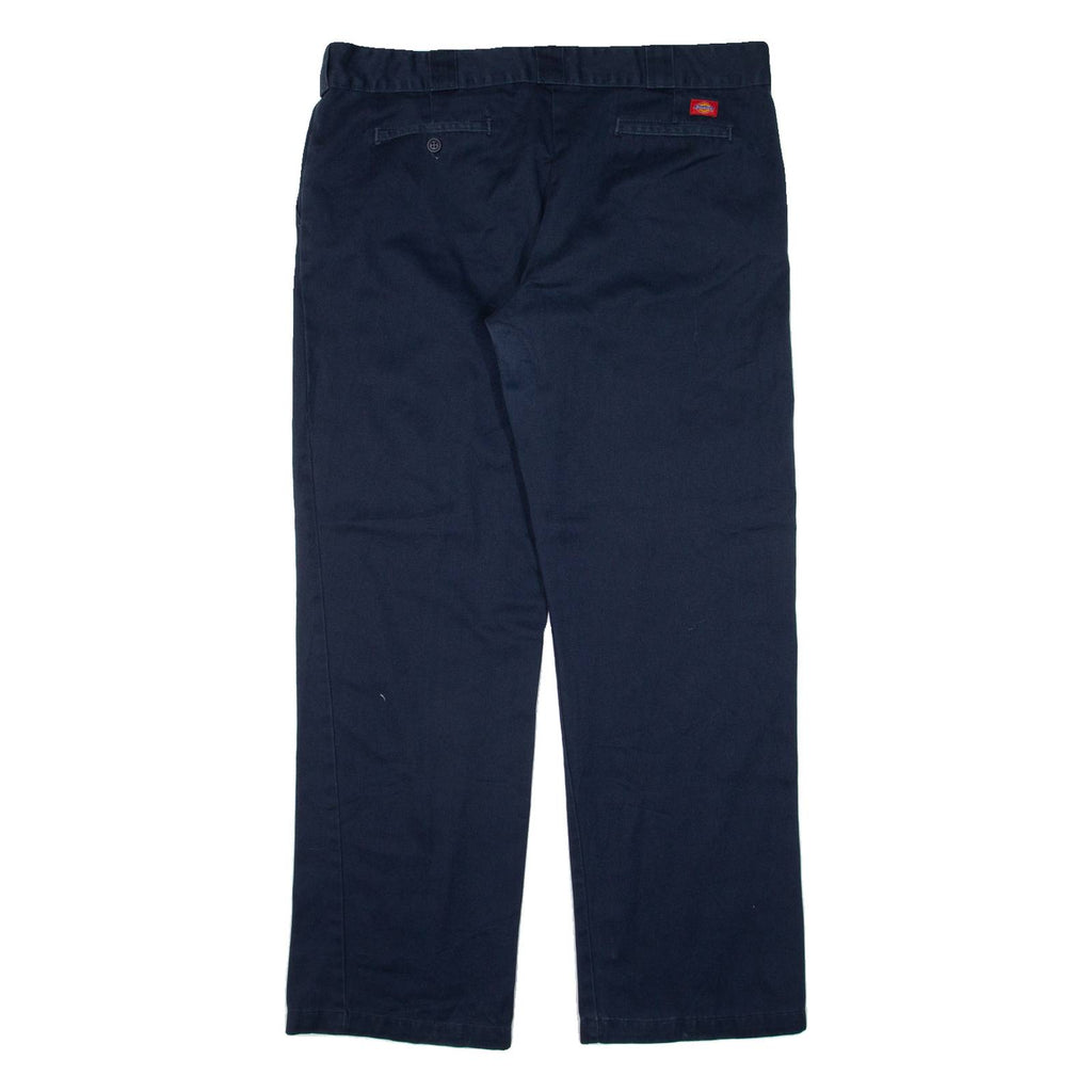 DICKIES 774 Workwear Womens Trousers Blue Regular Straight W36 L30