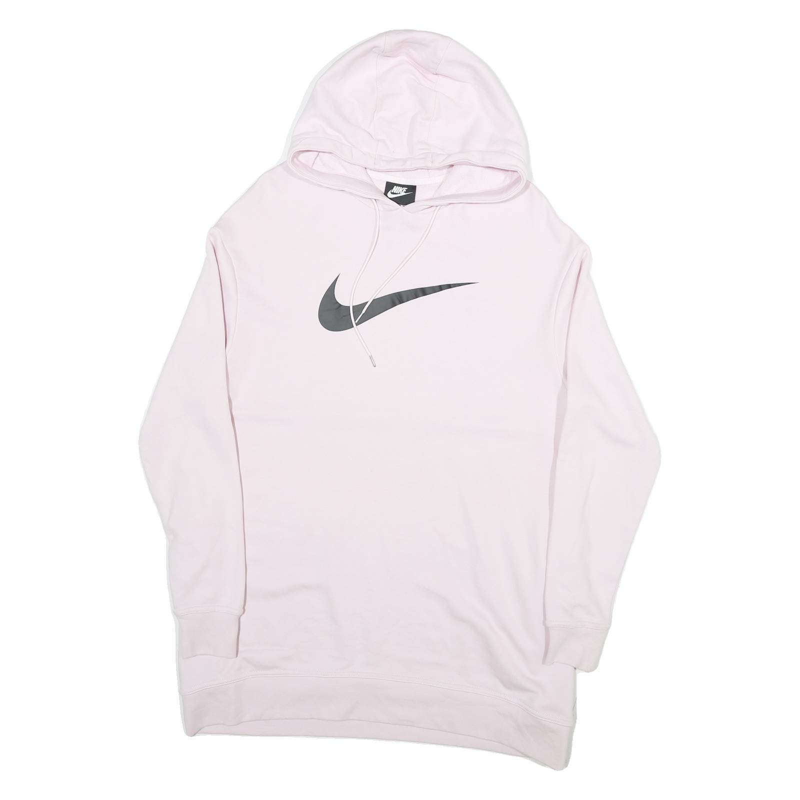 NIKE Mens Pink Hoodie S Cotton Blend Pullover Lightweight Casual Sweatshirt