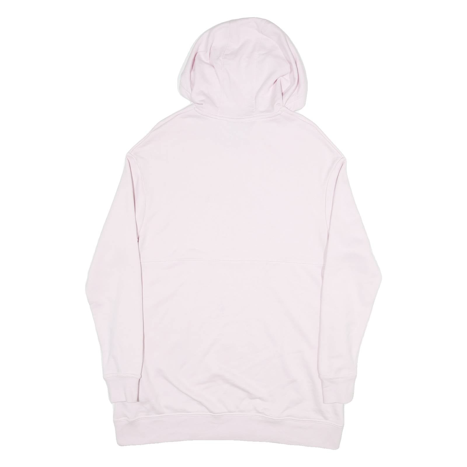 NIKE Mens Pink Hoodie S Cotton Blend Pullover Lightweight Casual Sweatshirt