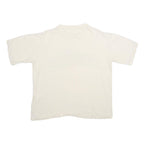 POLY TEES Mens White Hawaii Graphic T-Shirt L Short Sleeve Crew Neck Cotton