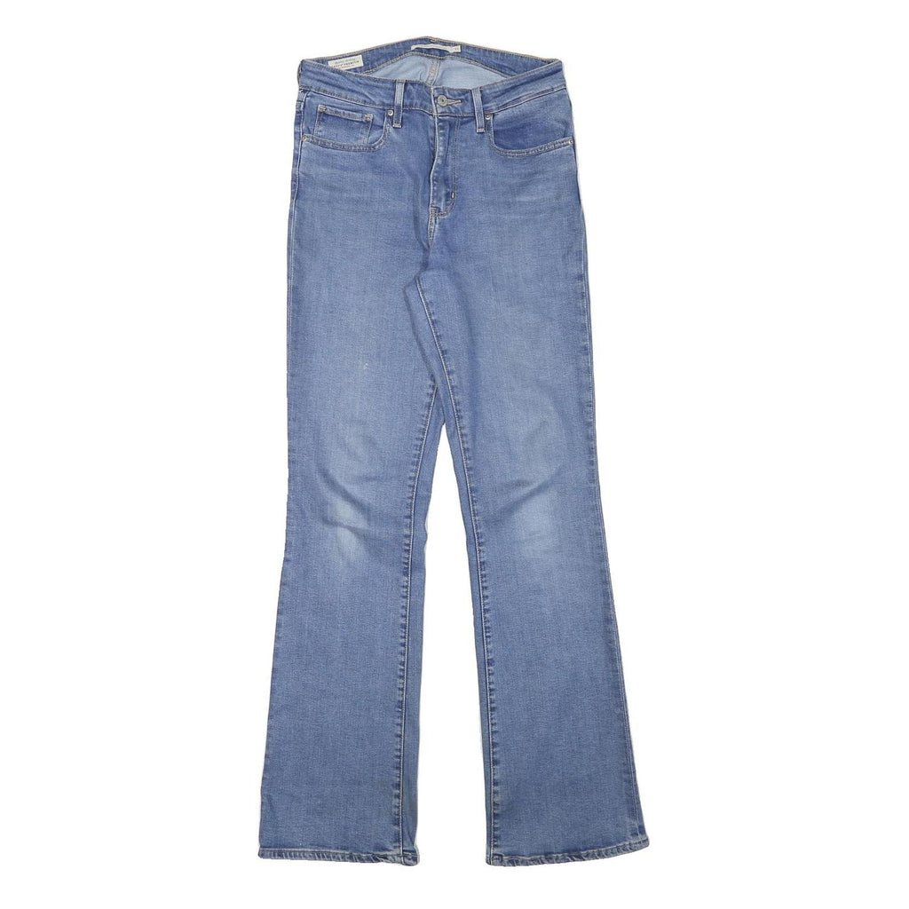 LEVI'S Womens Jeans Blue Regular Flared Denim Light W28 L32 Classic Fit Zip