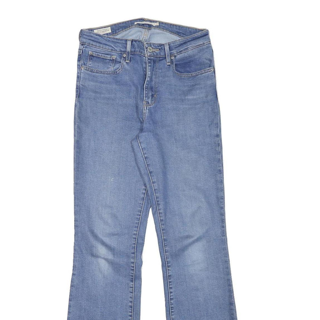 LEVI'S Womens Jeans Blue Regular Flared Denim Light W28 L32 Classic Fit Zip