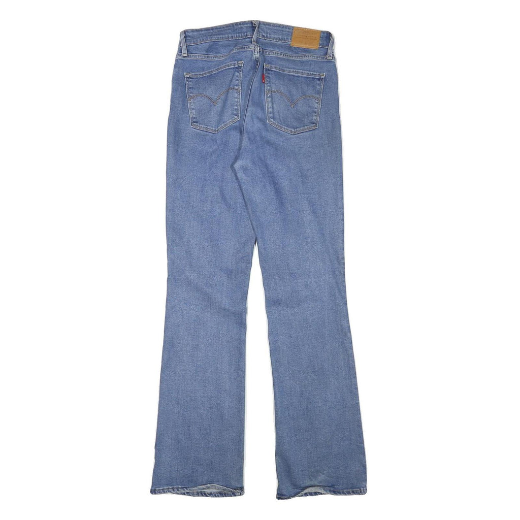 LEVI'S Womens Jeans Blue Regular Flared Denim Light W28 L32 Classic Fit Zip