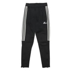 ADIDAS Mens Joggers Black Slim Tapered S W25 L29 Classic Sportswear Stripe