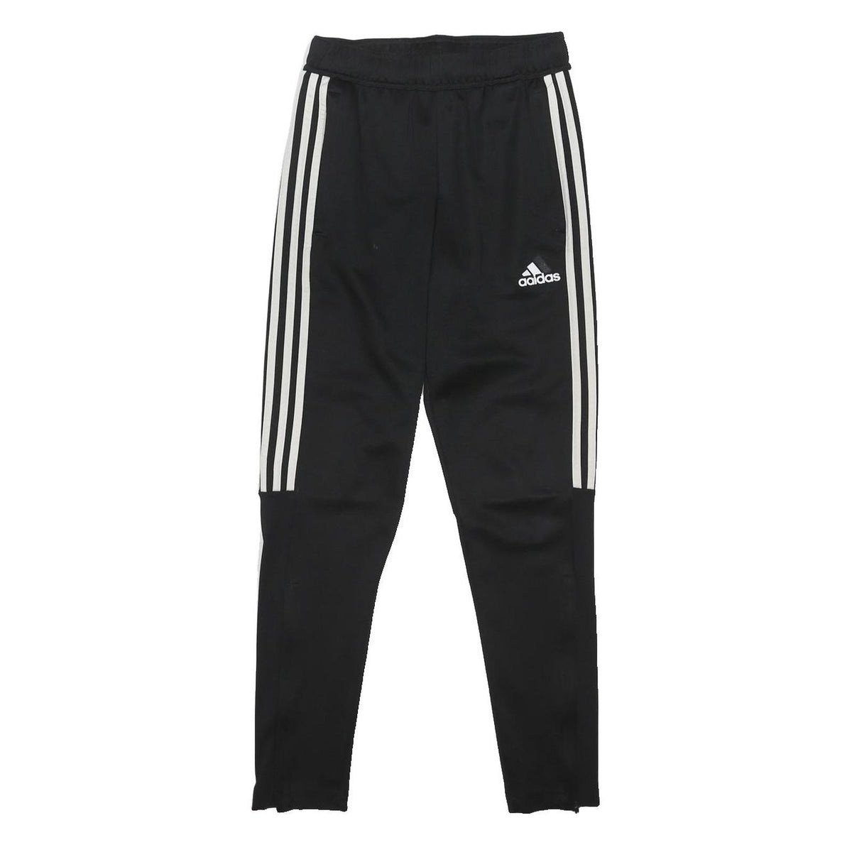 ADIDAS Mens Joggers Black Slim Tapered S W25 L29 Classic Sportswear Stripe