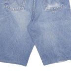 WRANGLER Mens Blue Denim Casual Shorts XL W34 Relaxed Fit Cotton Blend