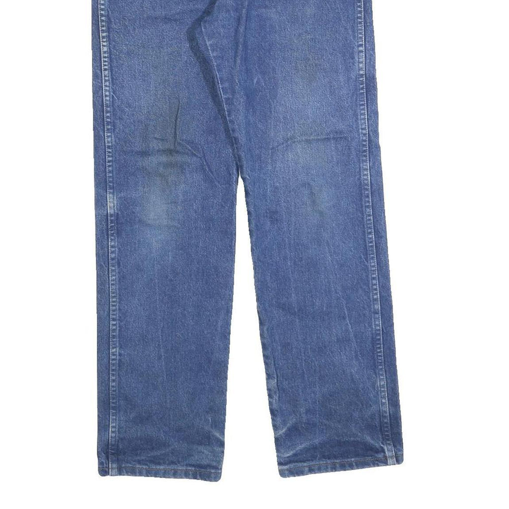 WRANGLER Mens Regular Blue Denim Classic Jeans W29 L30 Light Cotton Blend Zip