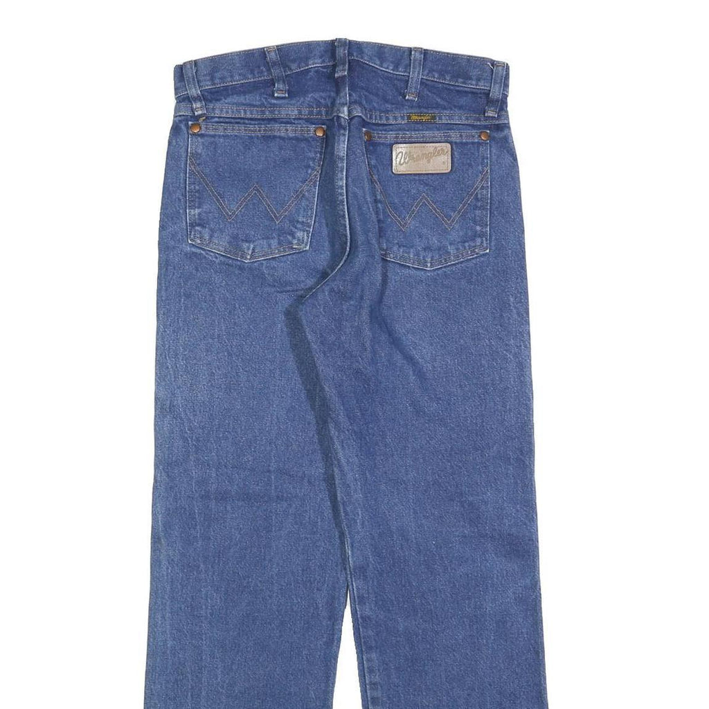 WRANGLER Mens Regular Blue Denim Classic Jeans W29 L30 Light Cotton Blend Zip