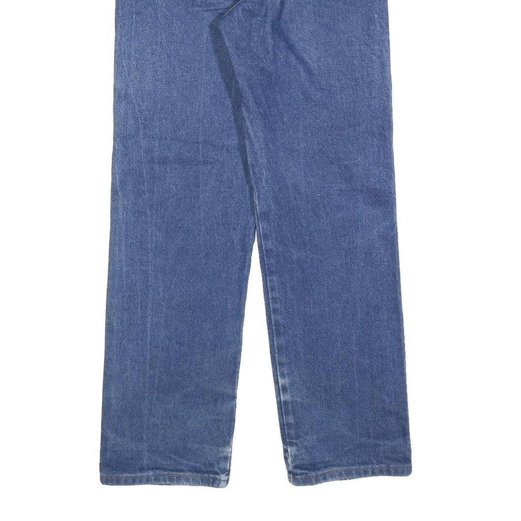 WRANGLER Mens Regular Blue Denim Classic Jeans W29 L30 Light Cotton Blend Zip