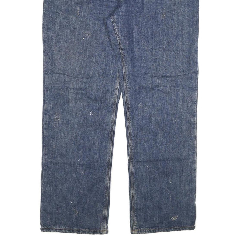 CARHARTT Womens Regular Blue Denim Classic Jeans W36 L32 Durable Zip Fastening