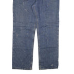 CARHARTT Womens Regular Blue Denim Classic Jeans W36 L32 Durable Zip Fastening