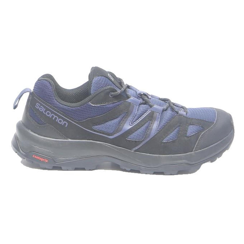 SALOMON XA Pro 3D Mens Low Top Trainers Black & Blue Synthetic UK 7.5 Outdoor