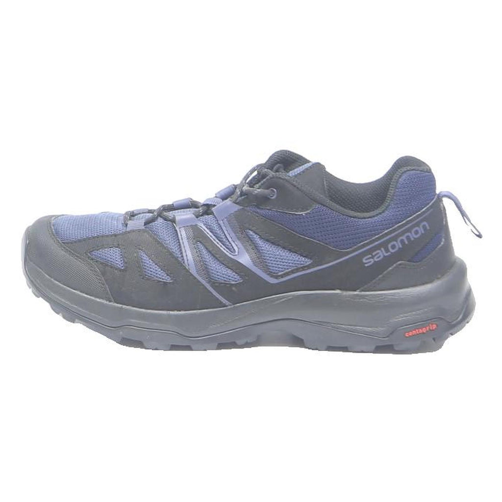 SALOMON XA Pro 3D Mens Low Top Trainers Black & Blue Synthetic UK 7.5 Outdoor