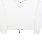 KARL KANI Mens White 1/4 Zip Sweatshirt M Cotton Blend Casual